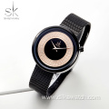 Shengke Dress Female Watch Women Metal Mesh Fashion Clock Vintage Design Ladies Luxury Brand Classical Watch